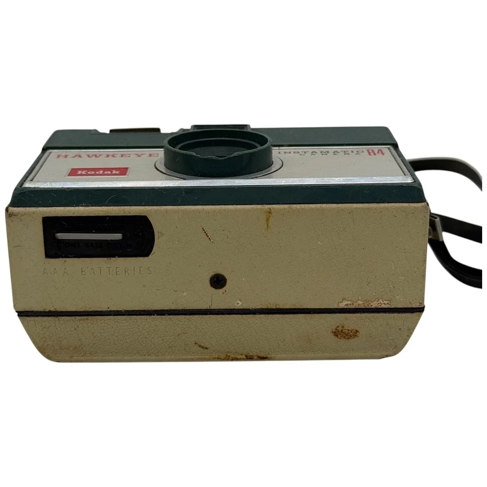 Kodak‎ Hawkeye Instamatic R4 Camera Green Silver Vintage 1960 Film Camera